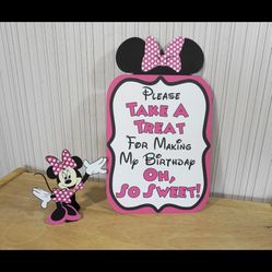 Minnie Mouse Sign 