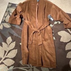 Womans Wool Tortoise Brown Coat