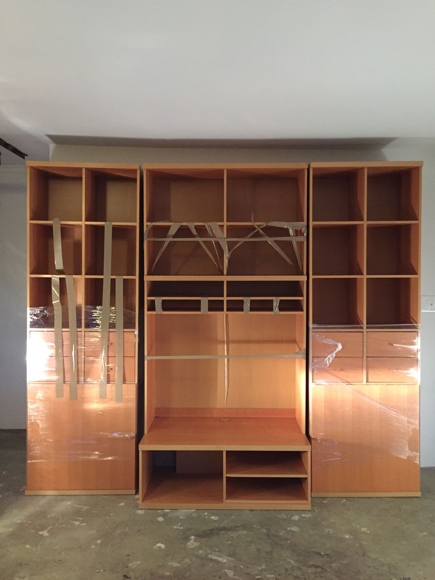 Wall Unit and TV + Entertainment Cabinet