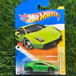 Hot Wheels Lamborghini Gallardo LP 570-4 Superleggera green diecast car #HotWheels #Lamborghini