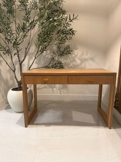 Larkin Solid Wood Writing Desk By Worlds Away
