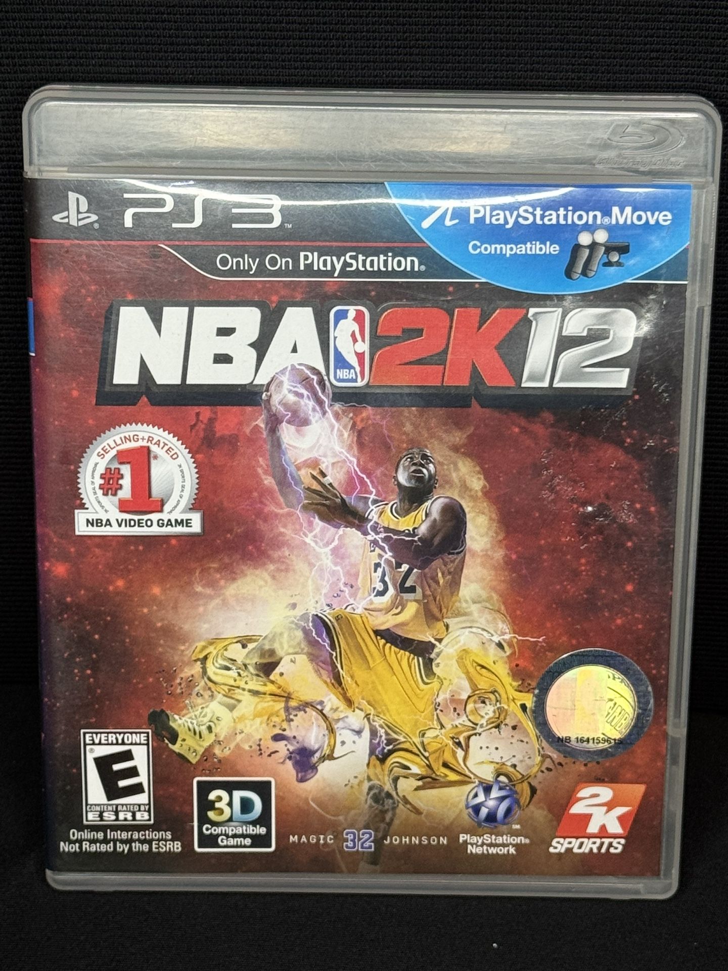 NBA 2k12 PS3 PlayStation 3 Magic Johnson Cover Edition 3D Compatible