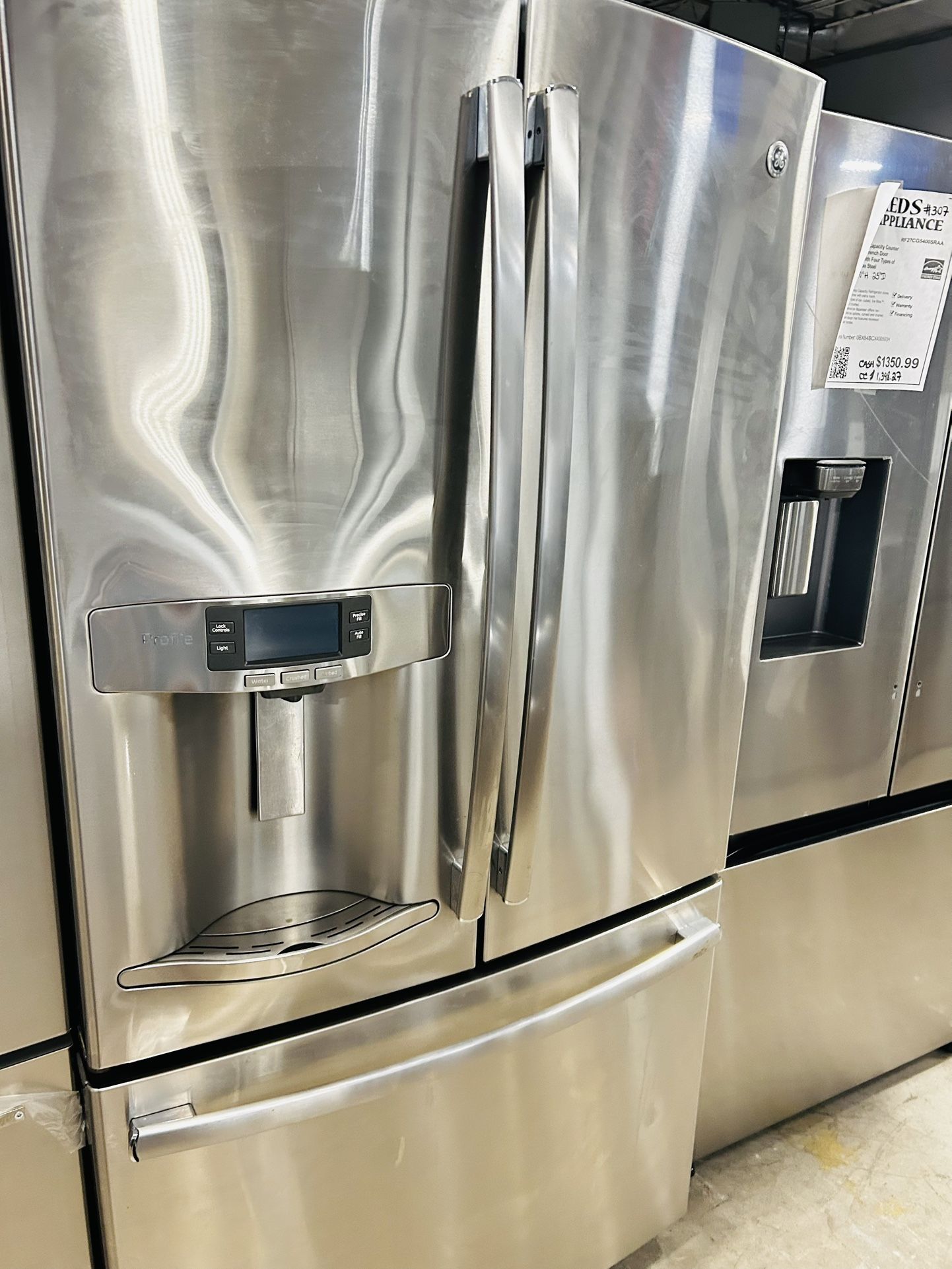 GE Profile Acero Inoxidable Refrigerador En 36”