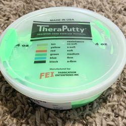 TheraPutty Standard Hand Exercise Putty For Improving Motor Skills, Stress Relief Green 4oz. Rehabilitation, Hand Therapy, Occupational Therapy, Hand 