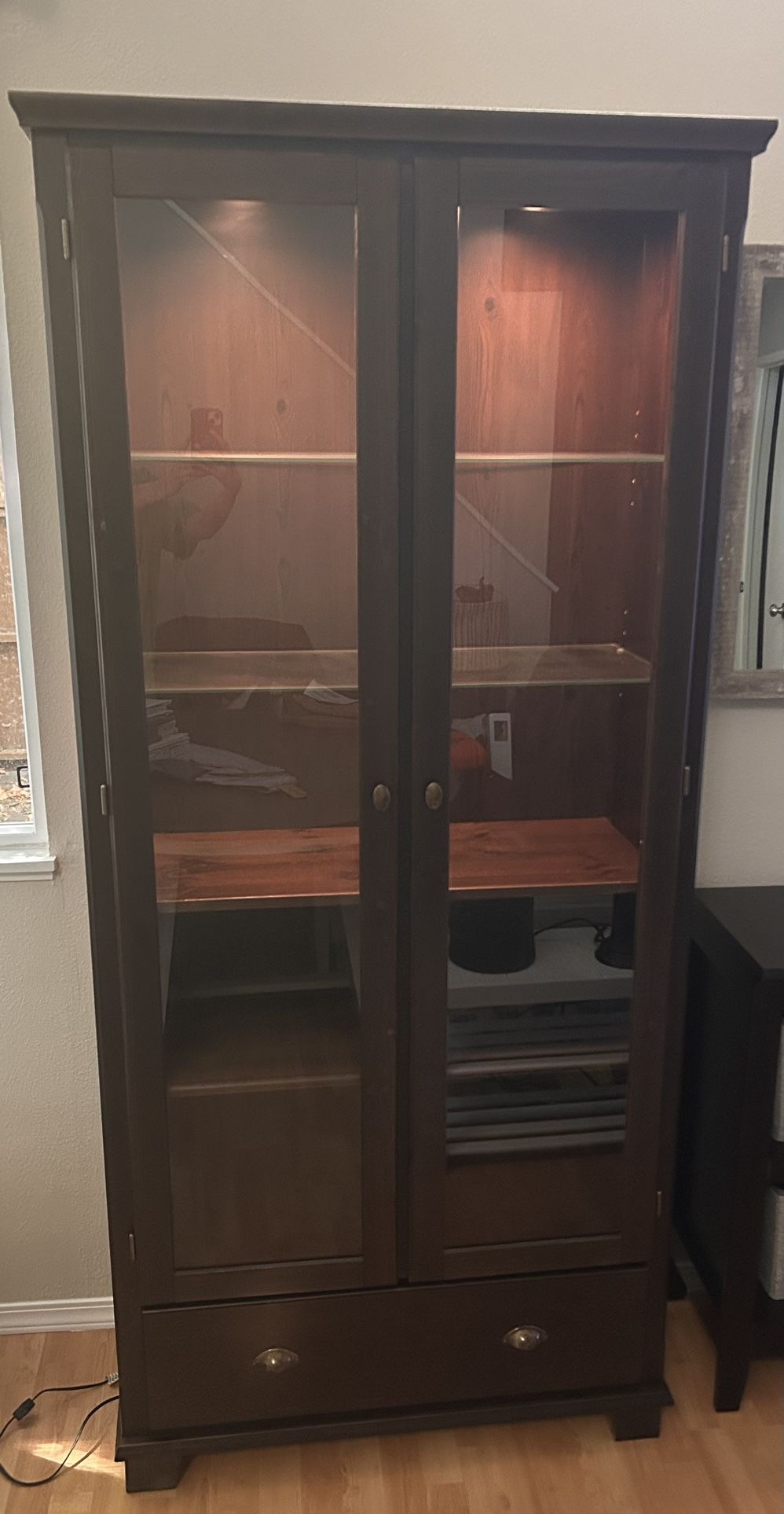IKEA Hemnes Lighted Cabinet