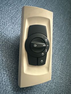 BMW Headlight Switch Control Panel with Beige Trim – OEM