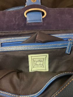 Cynthia Rowley Blue Leather Shoulder Bag
