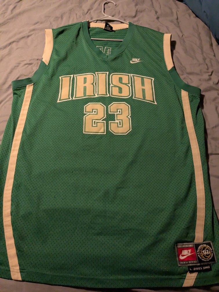 LeBron James Irish Jersey 2XL
