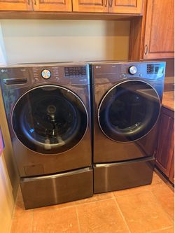 LG front loader washer and dryer