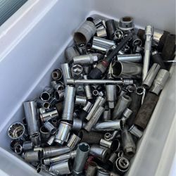 Huge Bulk Lot of ~300 Assorted Sockets – Mixed Sizes, Brands & Extensions 