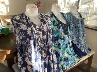 Woman’s Plus-size.  3 XLarge. True To Size.  $8.00 Each Blouse Plus Size