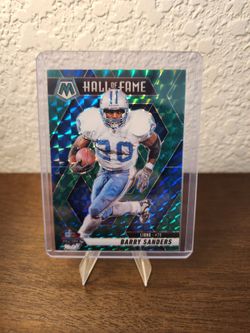 2025 Panini Mosaic- Barry Sanders Green Hall of Fame Prizm no. 291