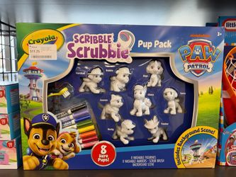 Christmas Figurine, Crayola Scribble Scrubbie PAW Patrol, 8 pc