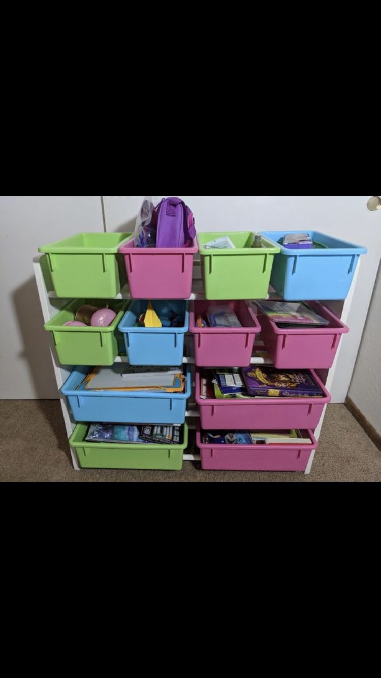 Kids toy storage organizer