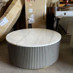 Coaster Furniture Jason White Marble Coffee Table