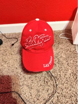 Las Vegas Red Adjustable Baseball Cap Embroidered Tourist Hat Adult