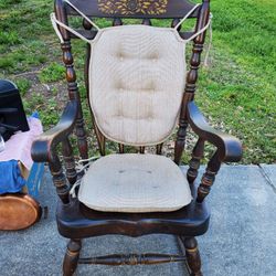 Old Wood Rocking Chair