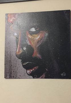 Tupac primal one of a kind painting.. you will be the only person with this!only $400! One of a kind on wood 22x22 inches