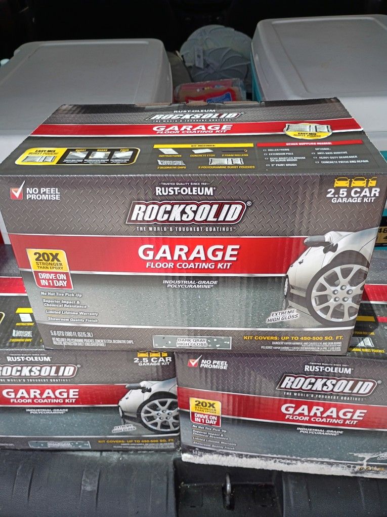20x Rock Solid Garage Flooring Epoxy Kit
