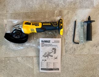 DEWALT 20V MAX XR Cordless Brushless 4.5 in. Slide Switch Small Angle Grinder with Kickback Brake (Tool Only)