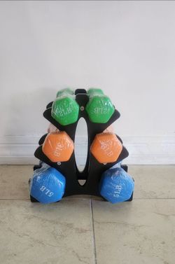 Dumbbell Set with Rack 2lb 3lb 5lb