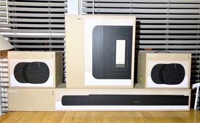 Sonos Arc Ultra (Black) Sub 4 (Black) 2Era 300 (Black). Brand New Sealed.  Includes Warranty.  Dolby Atmos.