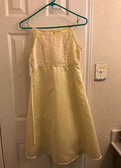 Girls yellow dress size 12