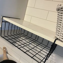 under-cabinet shelf basket