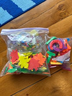 Alphabet letters and Foam Pieces for Preschool