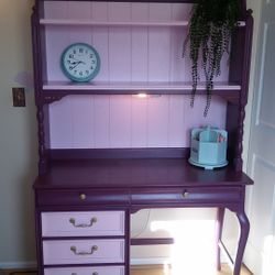 Desk - Custom Painted Antique Wood