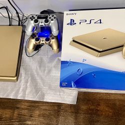 Sony, PS4, Slim, Gold Eddition 