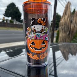 hello kitty halloween tumbler