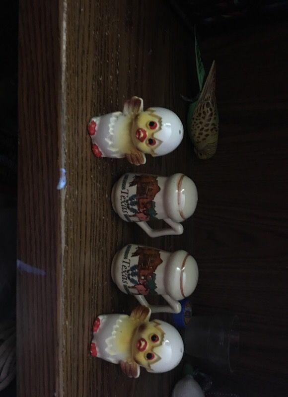 Four ceramics condiment shaker