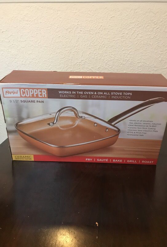 9 inch copper square pan