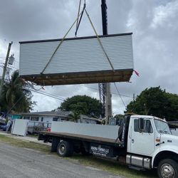 Sheds Relocated , Movemo Casita De Patio Container Rv Trailer Crane Available 
