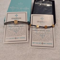 Two Gratitude Blessing Bracelets New