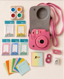 Fujifilm Instax Mini 9 Pink Camera Bundle + Film & Case