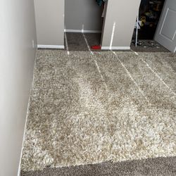 Tan Extra Large Luxury Rug Shaggy I Fluffy