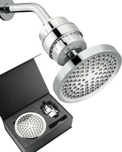 Shower Head, High Pressure Shower Head, Fixed Shower Head with 9 Spray Settings, Easy to Install, Chrome Panel with Adjustable Metal Swivel Ball Joint