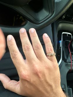 10k gold Cuban link ring