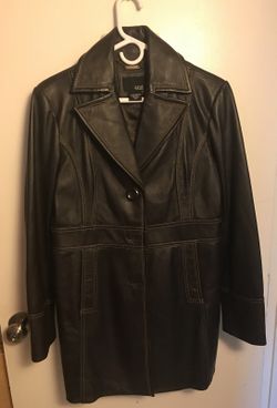 Leather coat