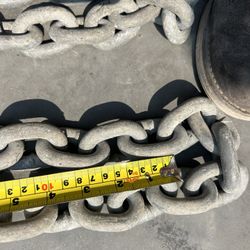 1/2  Marine Quality  Galvanized Chain 18 Ft