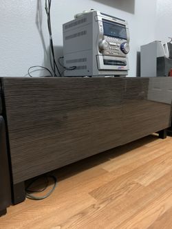 Modern Grey / Black Entertainment Cabinet 