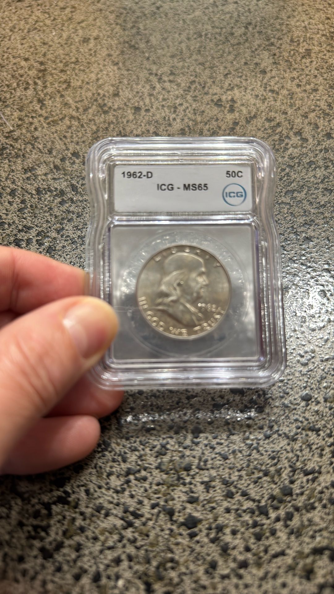 1962-d Franklin 1/2 Dollar Graded 