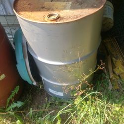 55 Gallon Metal Barrel