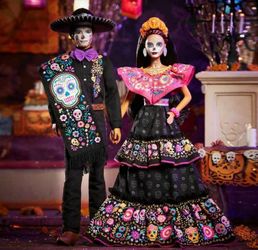 Ken And Barbie Dia De Muertos Doll 2021
