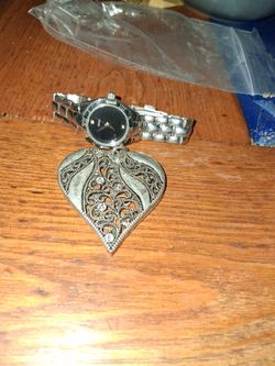 Guess Watch And Heart Pendant