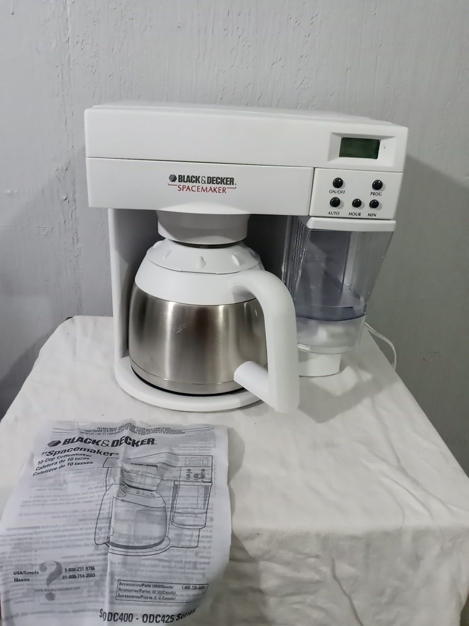 Black & Decker Spacemaker ODC400 Under Cabinet 10 Cup Coffee Maker Vintage