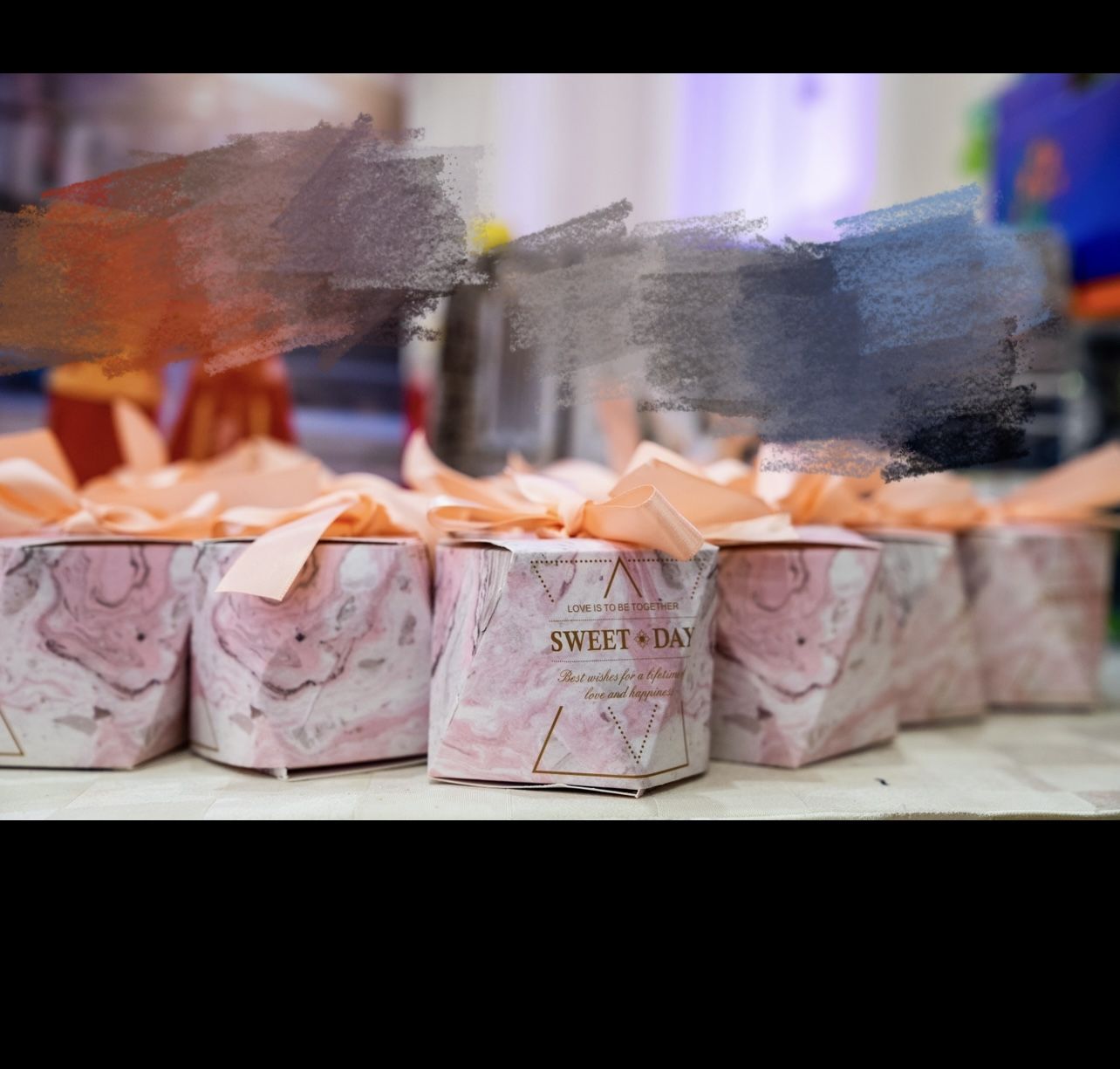 30PCS Pink Gift Wrapping Box, Paper Portable Candy Box For Party