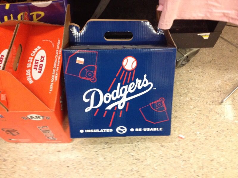 Dodgers cooler reusable